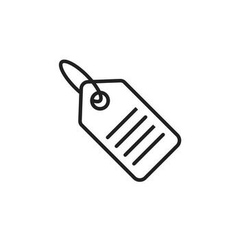 Label icon template black color editable. Label icon symbol Flat vector illustration for graphic and web design.