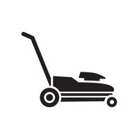 Lawn mower icon template black color editable. Lawn mower icon symbol Flat vector illustration for graphic and web design.