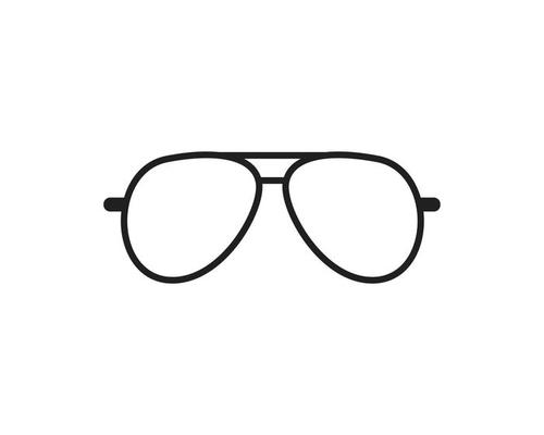 Glasses icon symbol Flat vector illustration for graphic and web design.