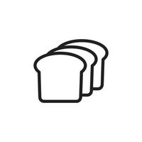 Bread Icon template black color editable. Bread Icon symbol Flat vector illustration for graphic and web design.