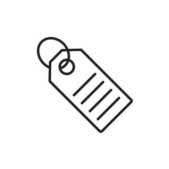 Label icon template black color editable. Label icon symbol Flat vector illustration for graphic and web design.