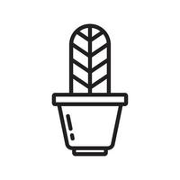 Cactus and Succulent pot icon template black color editable. Cactus and Succulent pot icon symbol Flat vector illustration for graphic and web design.