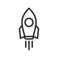 Rocket icon template black color editable. Rocket icon symbol Flat vector illustration for graphic and web design.