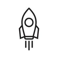 Rocket icon template black color editable. Rocket icon symbol Flat vector illustration for graphic and web design.