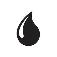 Black drop icon template black color editable. Black drop icon symbol Flat vector illustration for graphic and web design.