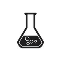 laboratory glass icon template black color editable. laboratory glass icon symbol Flat vector illustration for graphic and web design.