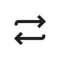 Substitution icon template black color editable. Substitution icon symbol Flat vector illustration for graphic and web design.