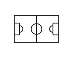Football Field icon template black color editable. Football Field icon symbol Flat vector illustration for graphic and web design.