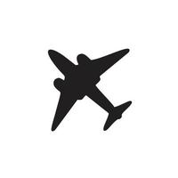 Plane icon template black color editable. vector