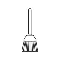 broom icon template black color editable. broom icon symbol Flat vector illustration for graphic and web design.