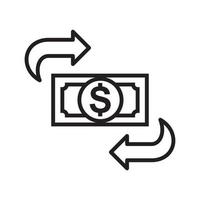 Money Exchange Transfer money icon vector illustration for graphic and web design.