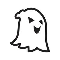 ilustración de vector de icono fantasma para diseño gráfico y web.