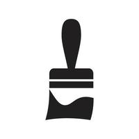 Paint brush icon symbol Flat vector illustration for graphic and web design.