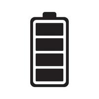 Low and full Battery charging icon template black color editable. Low and full Battery charging icon symbol Flat vector illustration for graphic and web design.