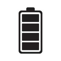 Low and full Battery charging icon template black color editable. Low and full Battery charging icon symbol Flat vector illustration for graphic and web design.