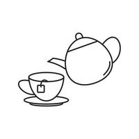 plantilla de icono de fiesta de té vertiendo color negro editable. Verter el símbolo del icono de la fiesta del té ilustración vectorial plana para diseño gráfico y web. vector