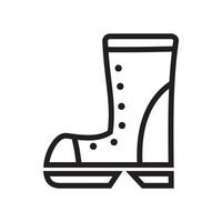 plantilla de icono de botas color negro editable. botas icono símbolo plano vector ilustración para diseño gráfico y web.