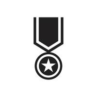 Medal icon template black color editable. Medal icon symbol Flat vector illustration for graphic and web design.