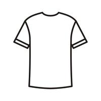 icono de camiseta delantera y trasera vector