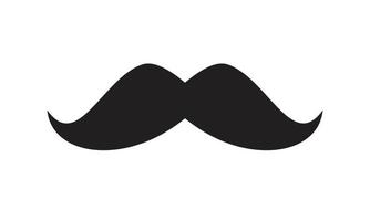 Italy mustache Icon template black color editable.  Italy mustache Icon symbol Flat vector illustration for graphic and web design.