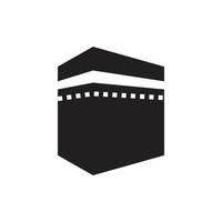 kaaba icon template black color editable.  kaaba icon symbol Flat vector illustration for graphic and web design.