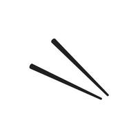 Chopsticks icon template black color editable. Chopsticks icon symbol Flat vector illustration for graphic and web design.