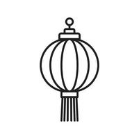 Lantern vector icon template black color editable. Lantern vector icon symbol Flat vector illustration for graphic and web design.