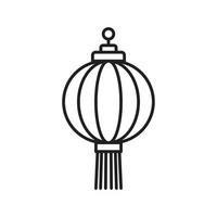 Lantern vector icon template black color editable. Lantern vector icon symbol Flat vector illustration for graphic and web design.