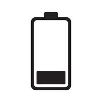 Low and full Battery charging icon template black color editable. vector