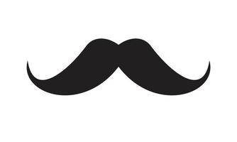 Italy mustache Icon template black color editable.  Italy mustache Icon symbol Flat vector illustration for graphic and web design.