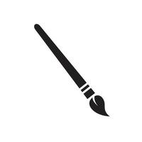 Paint brush icon symbol Flat vector illustration for graphic and web design.