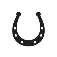 Horse shoe Icon template black color editable. Horse shoe Icon symbol Flat vector illustration for graphic and web design.