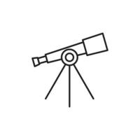 Telescope icon template black color editable. Telescope icon symbol Flat vector illustration for graphic and web design.