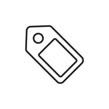 Label icon template black color editable. Label icon symbol Flat vector illustration for graphic and web design.