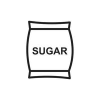 Sugar icon template black color editable. Sugar icon symbol Flat vector illustration for graphic and web design.