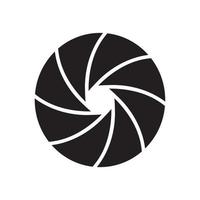Shutter, lenses Icon template black color editable. Shutter, lenses Icon symbol Flat vector illustration for graphic and web design.