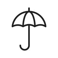 Umbrella Icon template black color editable. Umbrella Icon symbol Flat vector illustration for graphic and web design.