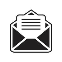 Mail, Email Icon template black color editable. Mail, Email Icon symbol Flat vector illustration for graphic and web design.