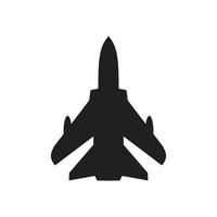 plantilla de icono de avión a reacción editable en color negro. Ilustración de vector plano de símbolo de icono de avión a reacción para diseño gráfico y web.