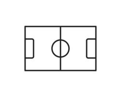 Football Field icon template black color editable. Football Field icon symbol Flat vector illustration for graphic and web design.