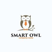 owl smart exclusive logo design inspiration vector