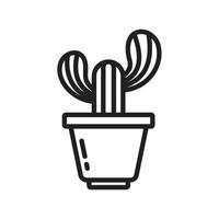Cactus and Succulent pot icon template black color editable. Cactus and Succulent pot icon symbol Flat vector illustration for graphic and web design.