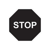 Traffic Stop icon template black color editable. Traffic Stop icon symbol Flat vector illustration for graphic and web design.