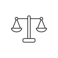 scale icon template black color editable. vector
