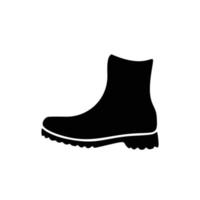 plantilla de icono de botas color negro editable. botas icono símbolo plano vector ilustración para diseño gráfico y web.