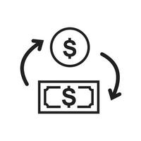 Money Exchange Transfer money icon vector illustration for graphic and web design.