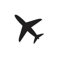 Plane icon template black color editable. vector