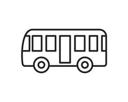 Bus icon template black color editable. vector