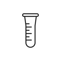 Test tubes icon template black color editable. Test tubes icon symbol Flat vector illustration for graphic and web design.