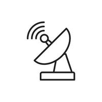 Satellite antenna icon template black color editable. vector